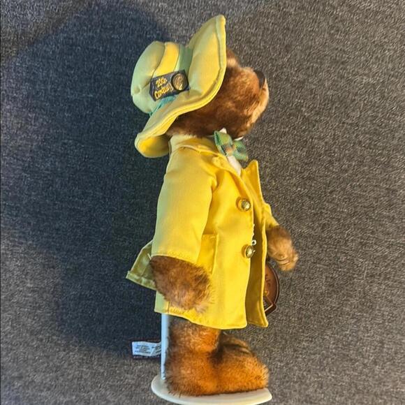 Pickford Bear Ltd. Mookie Brass Button Bear w yellow rain coat, hat. New w stand - Picture 8 of 10